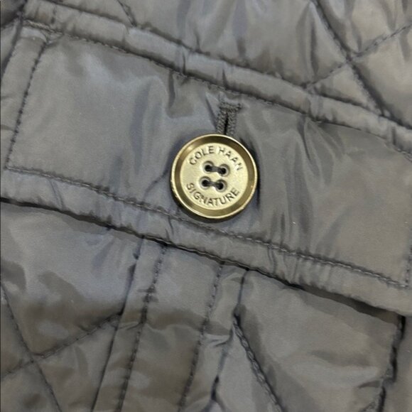 Cole Haan Signature Mixed Media Quilted Jacket size large - Picture 4 of 10